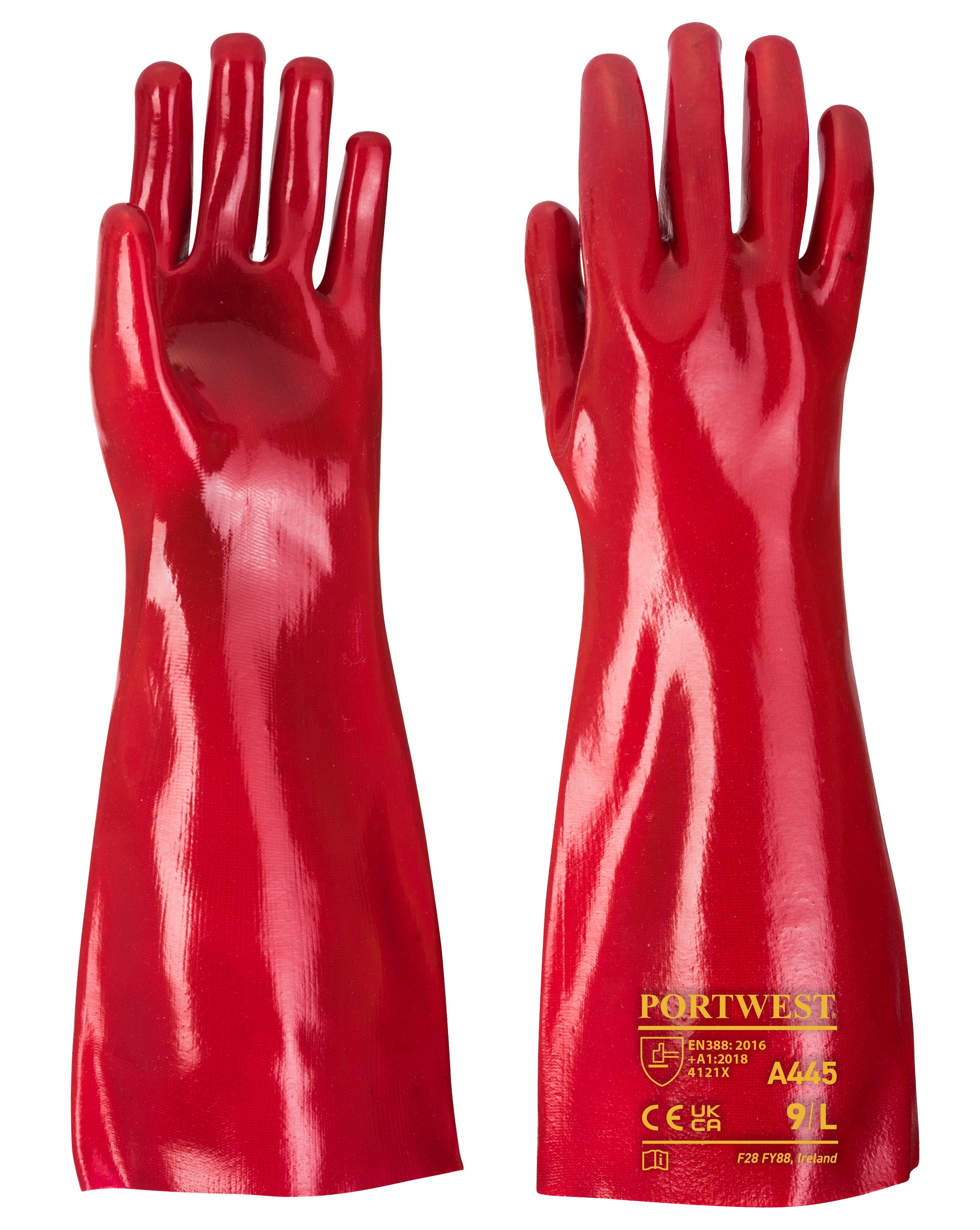 Portwest A445 Grip PVC Gauntlet - 45cm