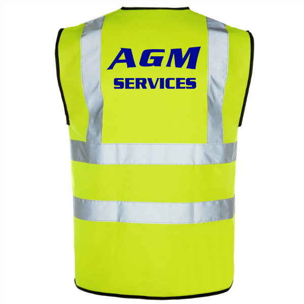 AGM Sevices High Visibility Vest Yellow
