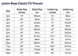 Trutex Junior Trousers Classic Fit Charcoal
