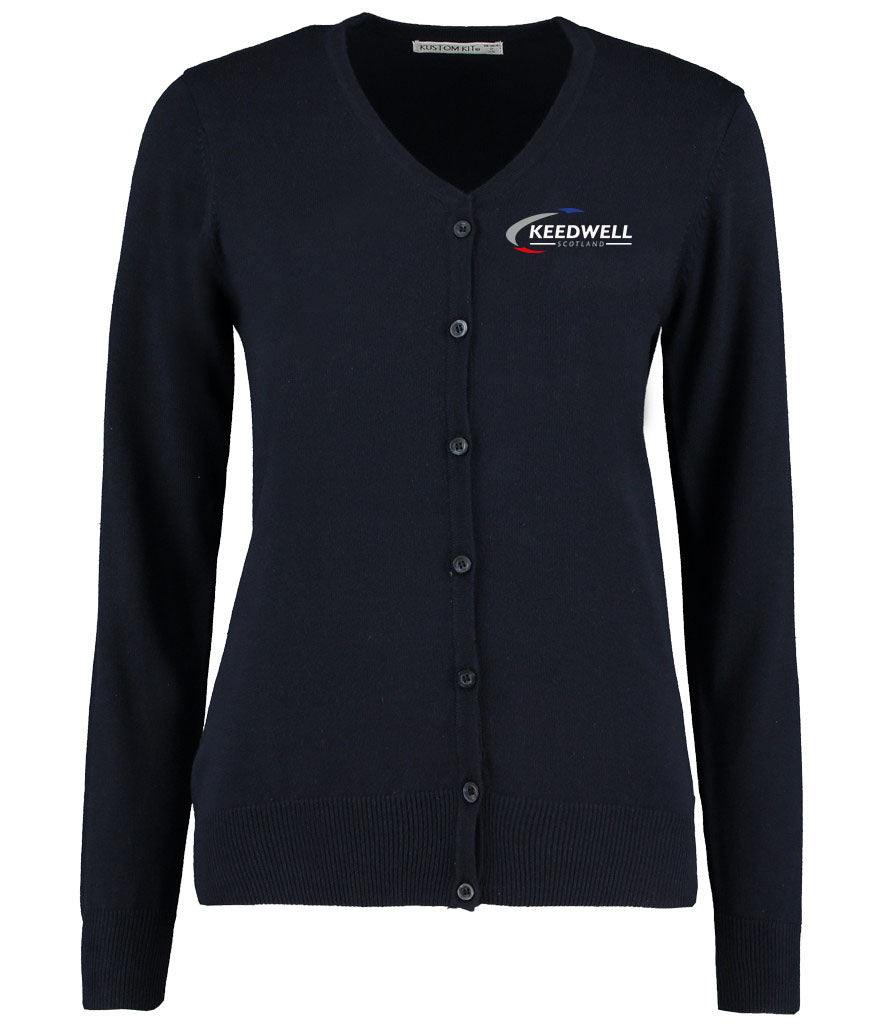 Keedwell Scotland Kustom Kit Ladies Cardigan - Navy