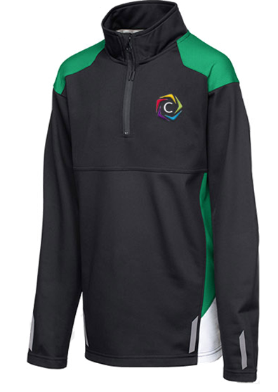 New Churchill 1/4 Zip Stuart House Green