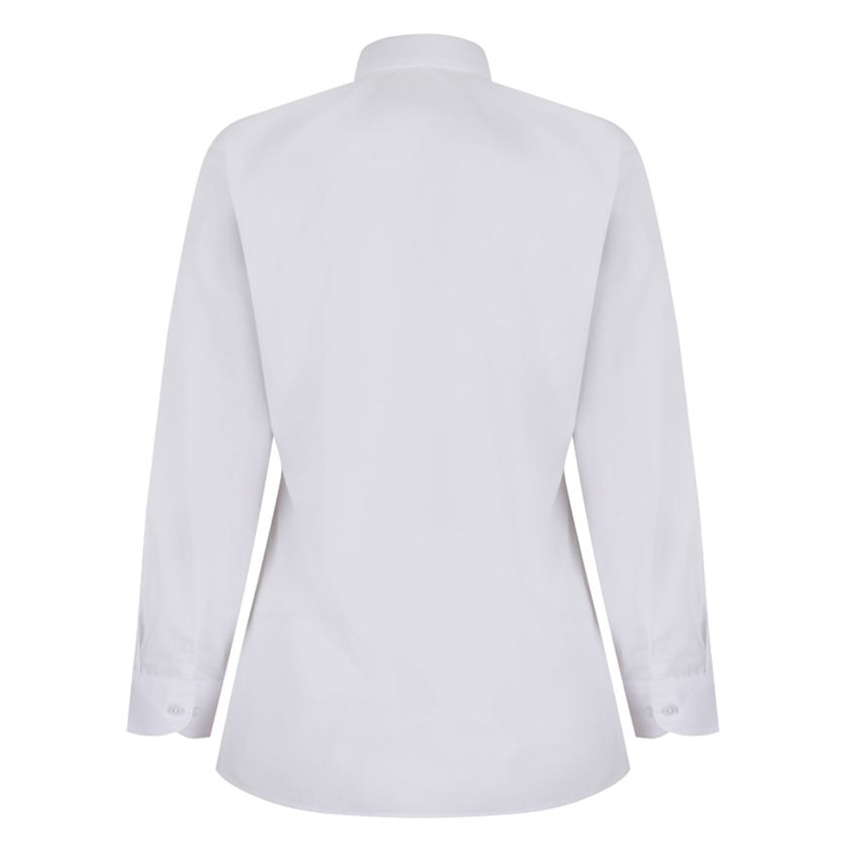 Trutex Girls Long Sleeve Fitted Easycare White Blouse - Twin Pack