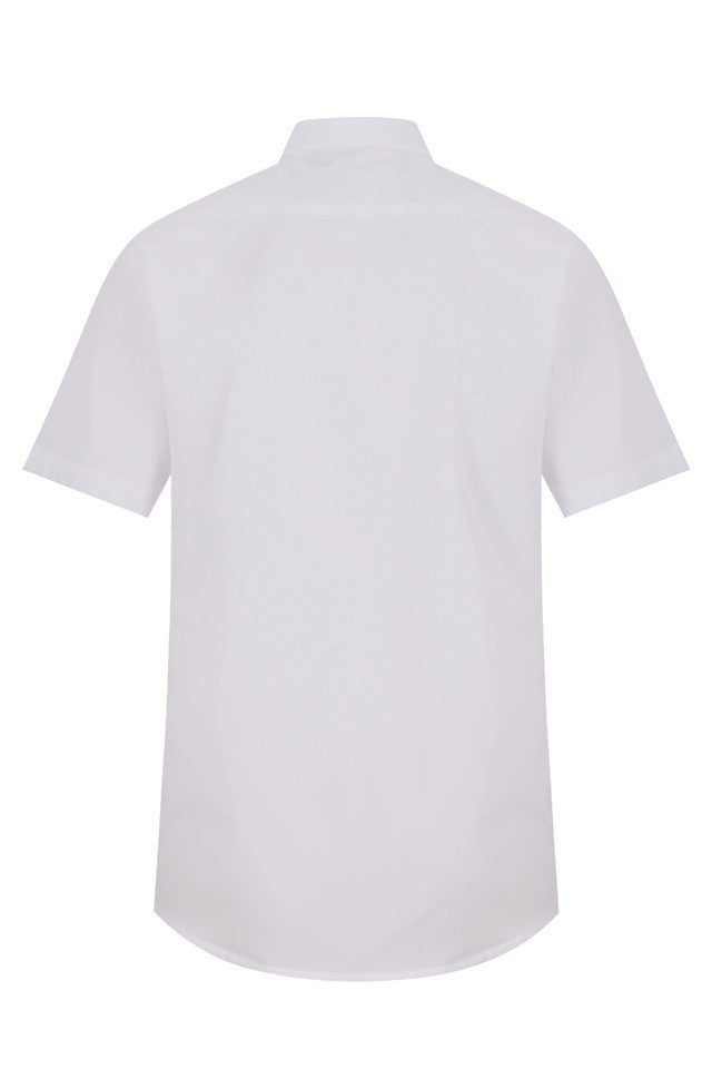 Trutex Boys Short Sleeve Slim Fit Easy Care Shirts - Twin pack