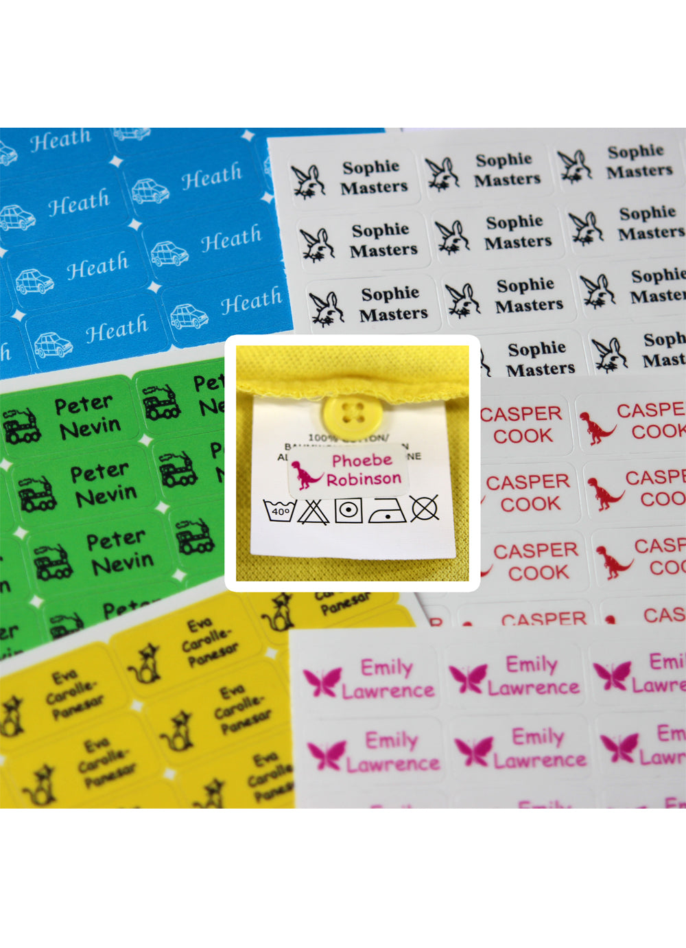Stick 'n Wash Labels x30