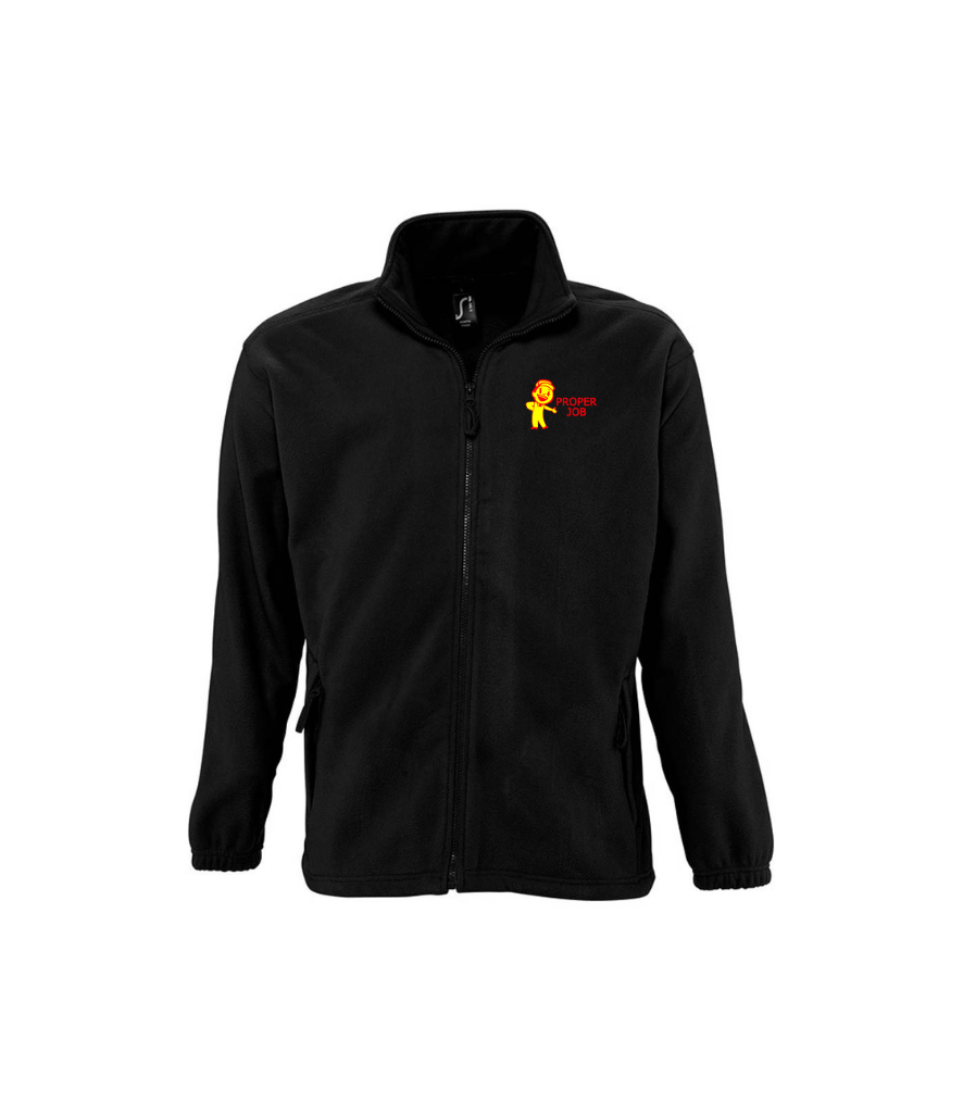 Proper Job Sols Mens Full Zip Fleece