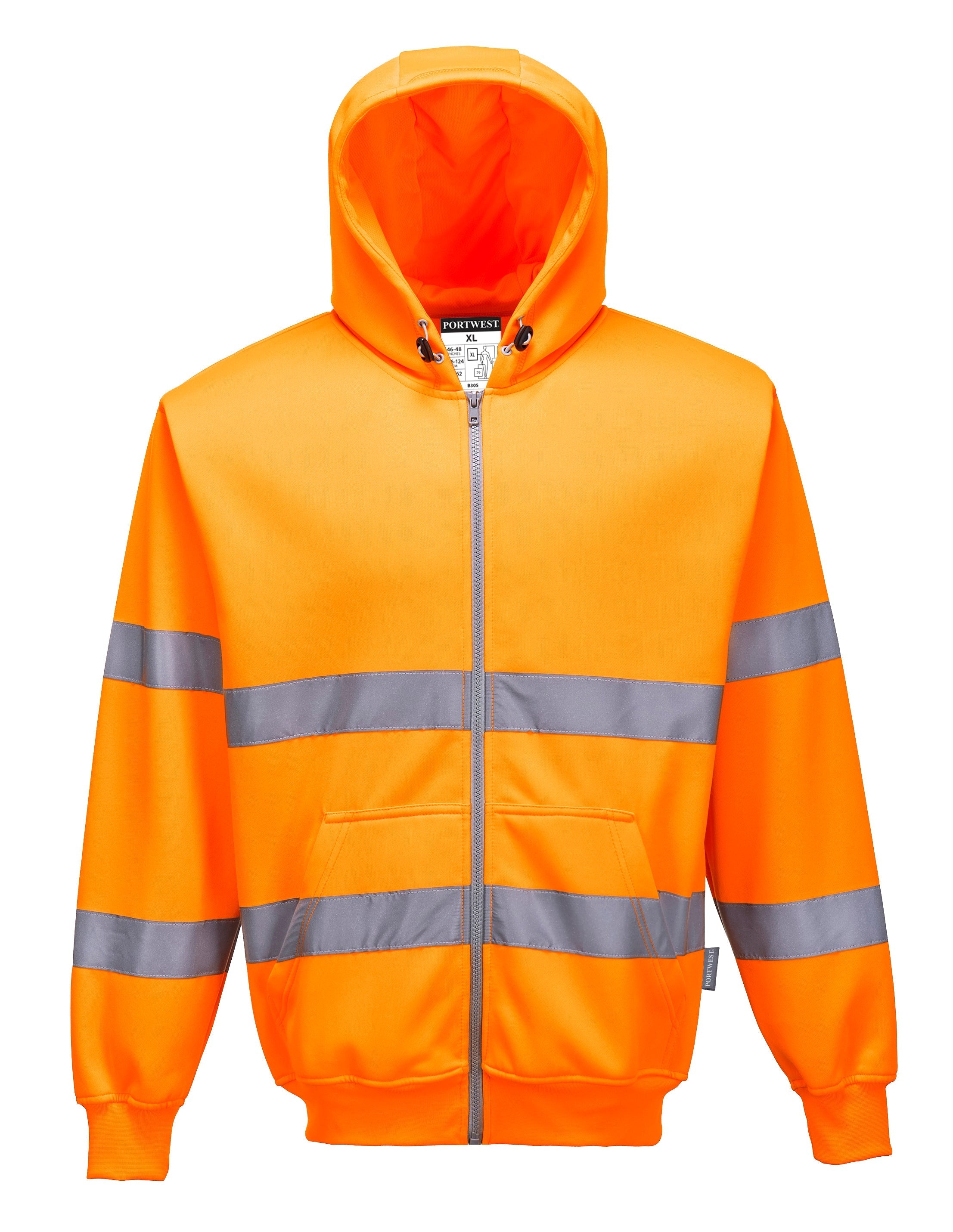 RTK Group Hi Viz Full Zip Hoody - Orange/Yellow