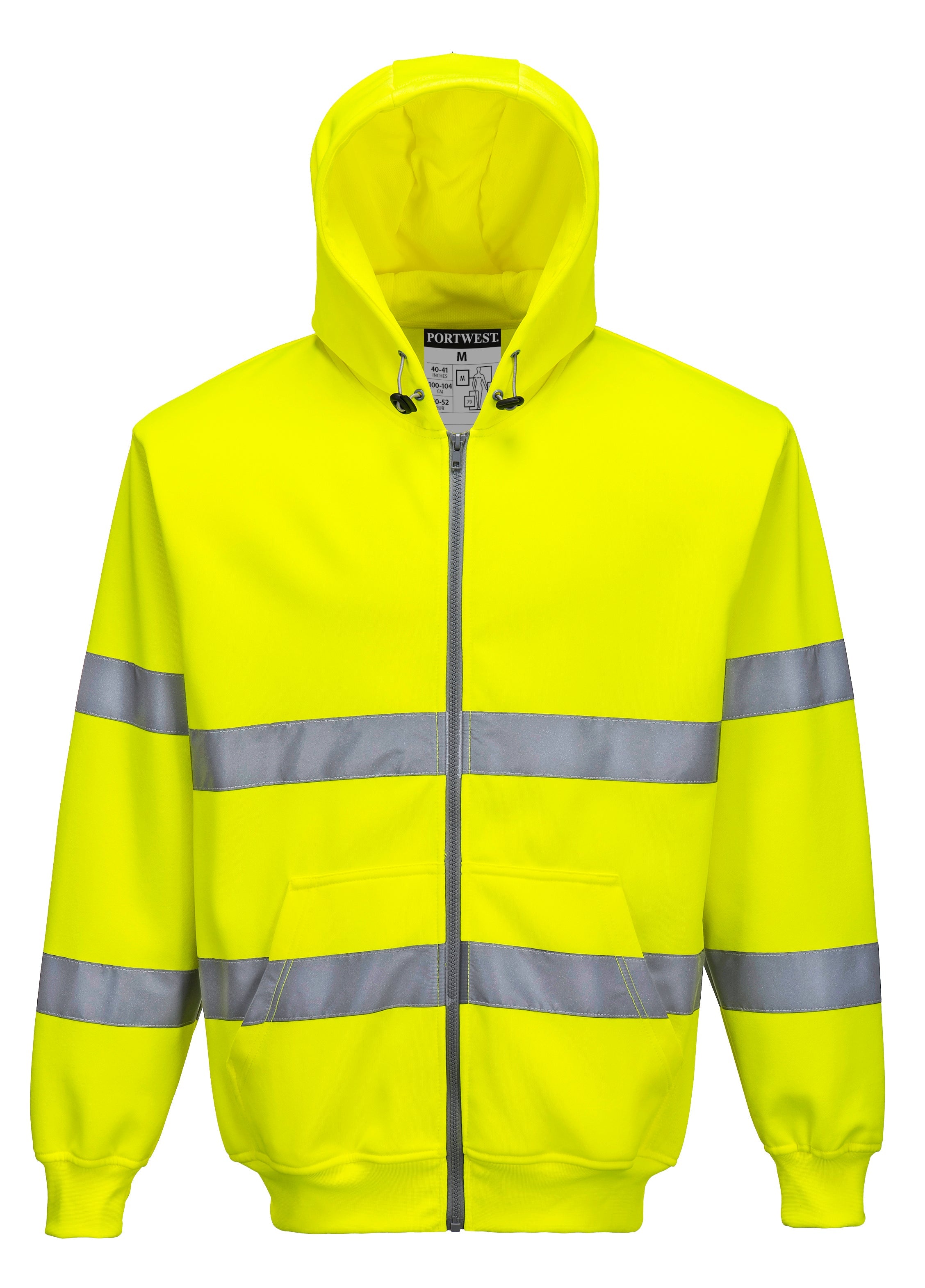 Jays Hi Viz Full Zip Hoody