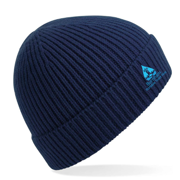 BPTH Engineered Knit Ribbed Beanie - Navy