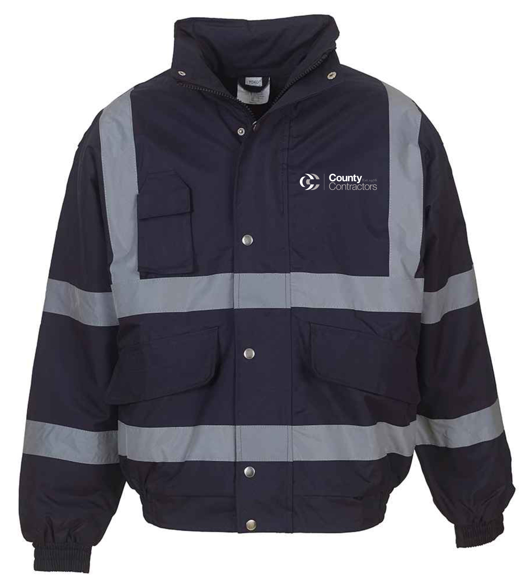 County Contractors Hi Viz Bomber Jacket