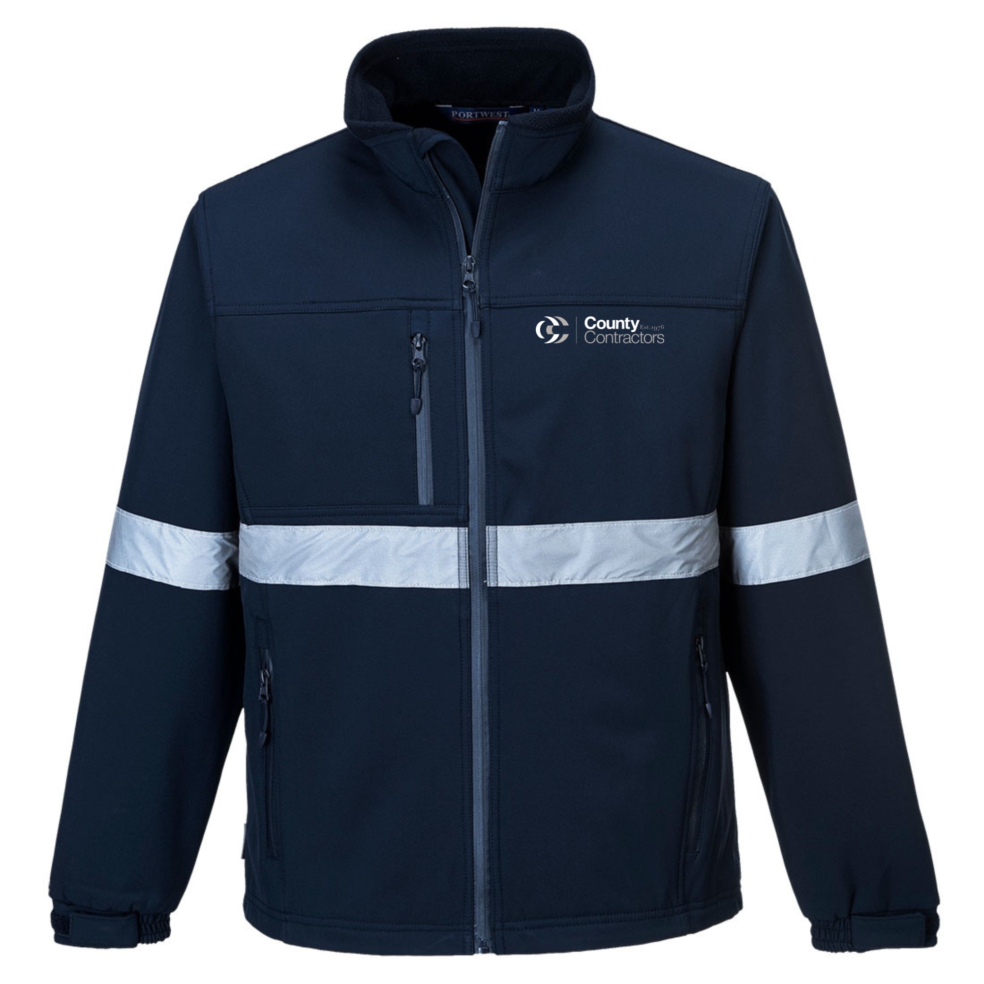 County Contractors Hi Viz Softshell Jacket