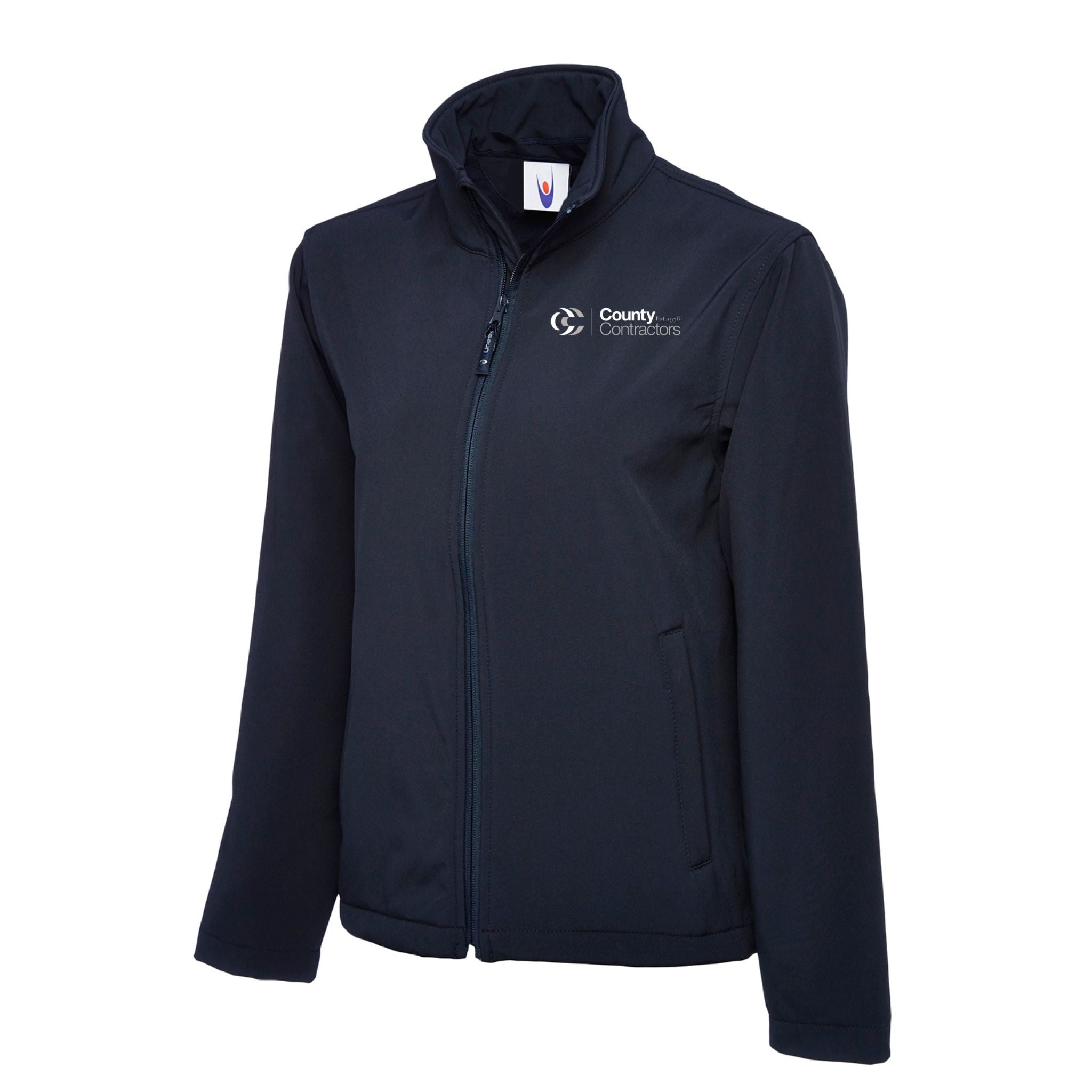 County Contractors Classic Soft Shell Jacket - Navy