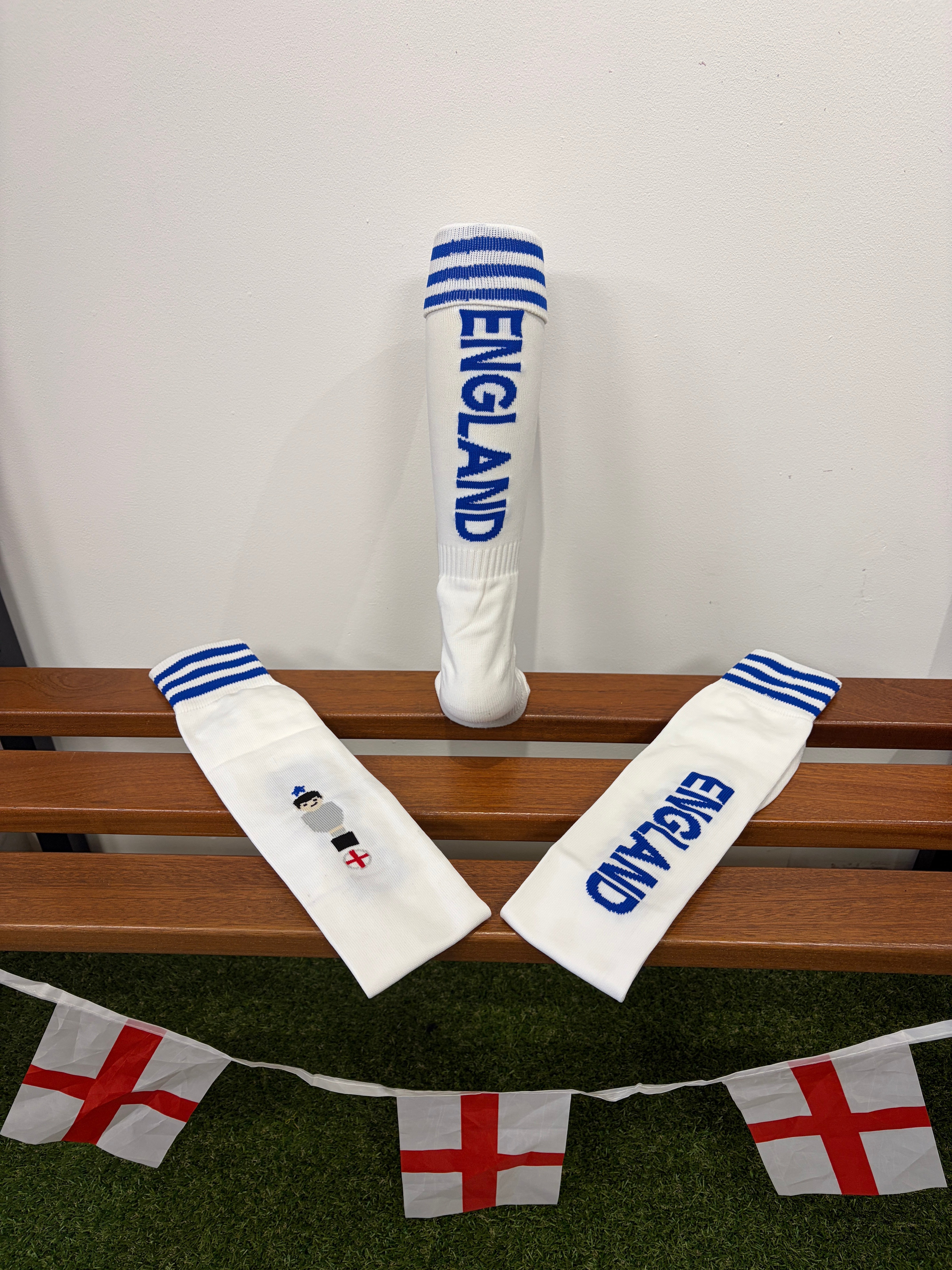 Pixheel England Home White Socks