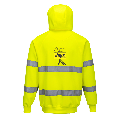 Jays Hi Viz Full Zip Hoody