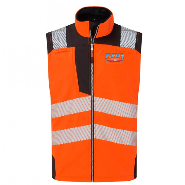 KRG Transport Portwest Hi Viz Softshell Gilet