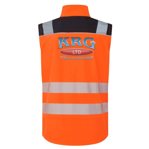 KRG Transport Portwest Hi Viz Softshell Gilet