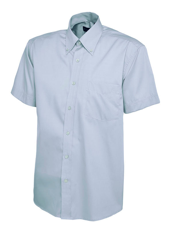 Fisher & Dean Short Sleeved Oxford Shirt