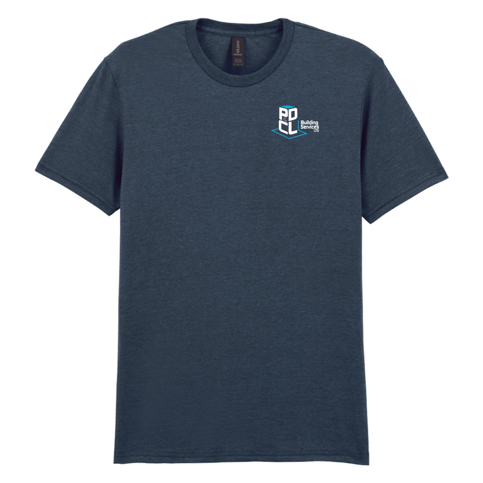 PD&CL Mens Round Neck T-shirt - Dark Heather