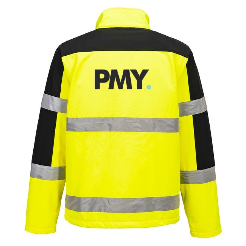 PMY Group Hi Vis Contrast Softshell