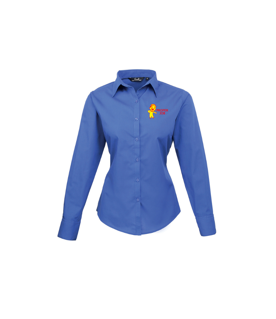 Proper Job Premier Ladies L/S Poplin Shirts