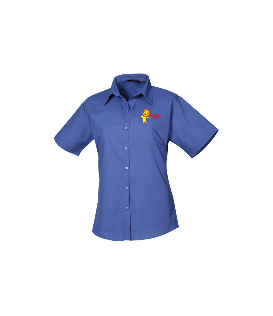 Proper Job Premier Ladies S/S Poplin Shirts