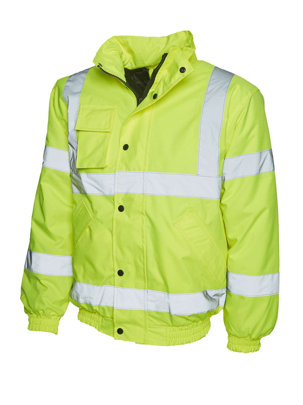 Uneek Hi Viz Bomber Jacket - Yellow/Orange