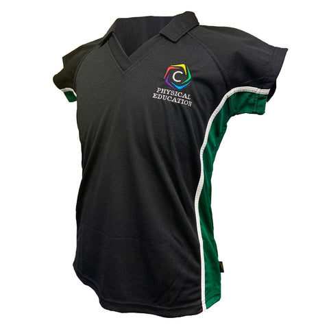 Churchill Girls PE Polo Shirt Stuart House Green