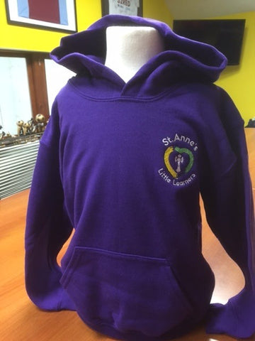 St Annes Little Learners Hoody Purple