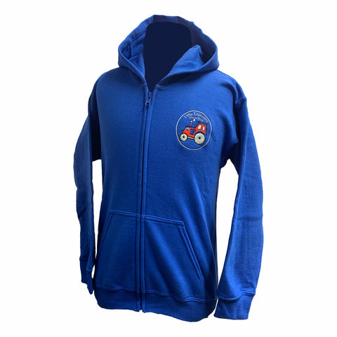 Little Explorers Zipped Hoody Royal Blue