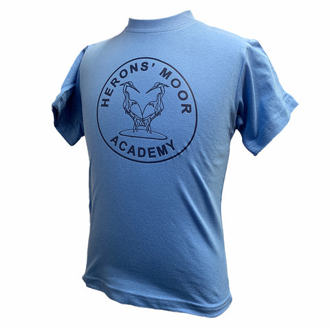 Herons' Moor Academy PE T-Shirt Blue