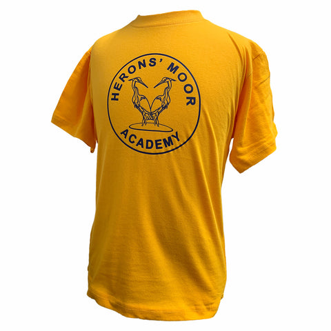 Herons' Moor Academy PE T-Shirt Yellow