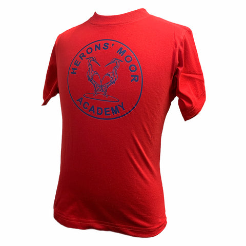 Herons' Moor Academy PE T-Shirt Red