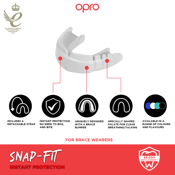 Opro Snr Snap Fit Braces Mouthguard NK Uniform