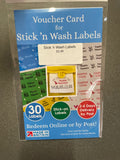 Stick 'n Wash Labels x30